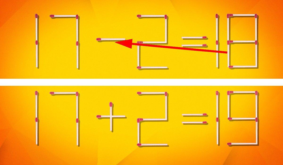 Eşitliğin doğru olması için 1 maçın nereye taşınması gerektiği: büyüleyici bir bulmaca