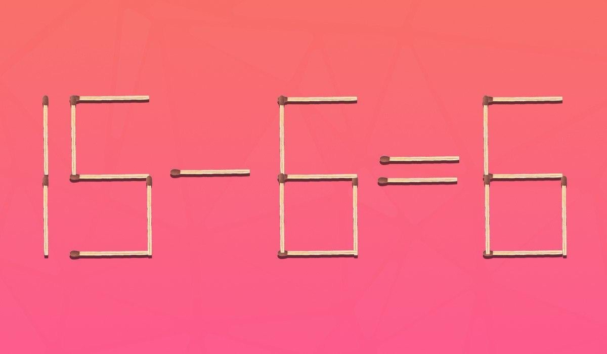 Denklemi doğru hale getirmek için yalnızca bir kibriti hareket ettirmeniz gerekiyor: zorlu bir bulmaca