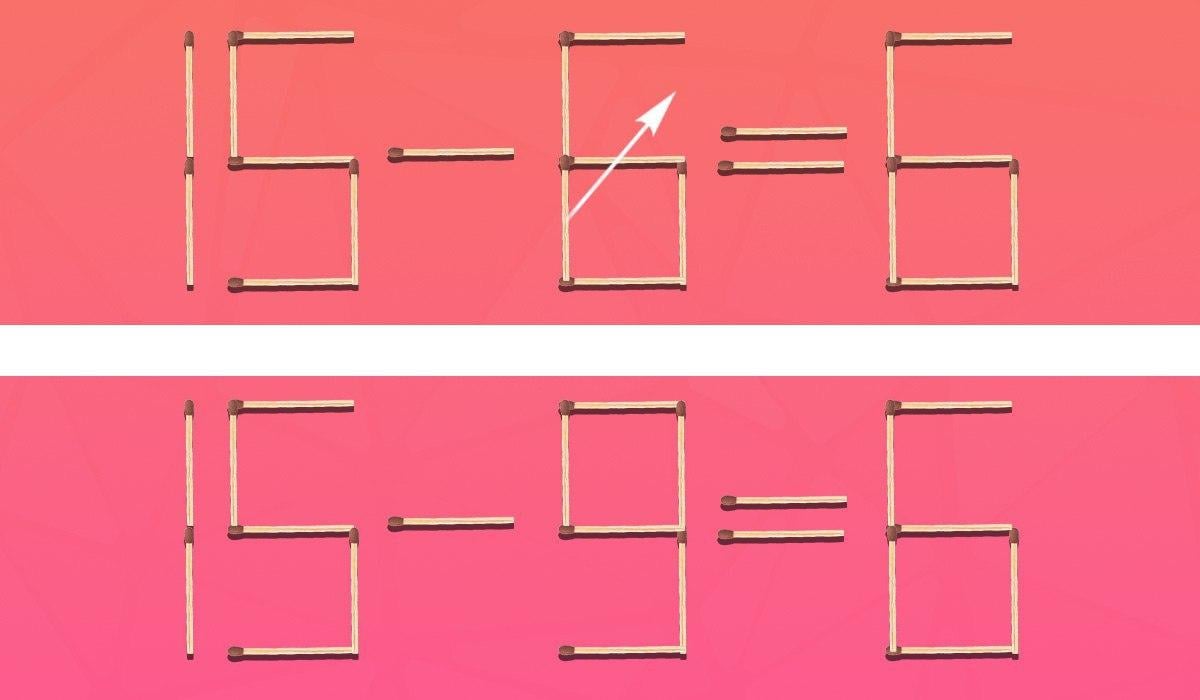 Denklemi doğru hale getirmek için yalnızca bir kibriti hareket ettirmeniz gerekiyor: zorlu bir bulmaca