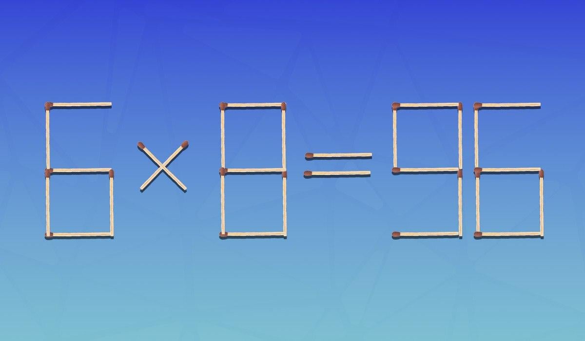 Hızlı IQ testi: eşitliğin doğru olması için iki eşleşmeyi kaldırmanız gerekir