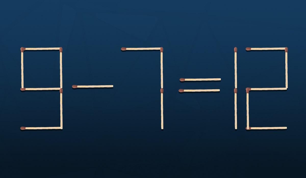 Dahiler için bulmaca: Hatayı düzeltmek için yalnızca bir kibriti hareket ettirmeniz yeterli