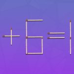 Dahiler için bir bulmaca: eşitliğin doğru olması için 2 kibriti